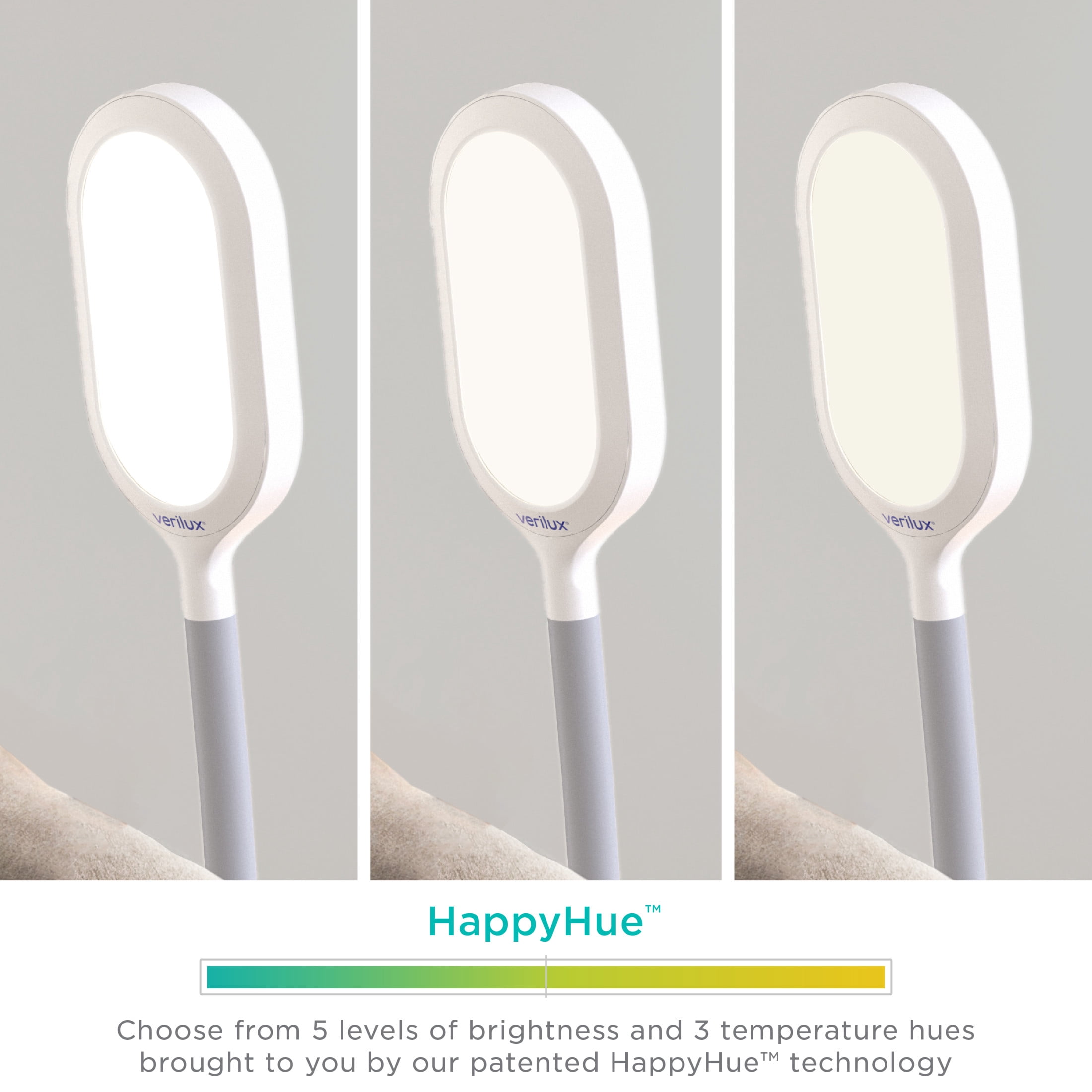 Verilux HappyLight Duo 2-in-1 Light Therapy & Floor Lamp White (VT39WW1)