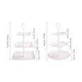 thumbnail image 3 of Clearance Under $5.09 Dessert Stand 3-Tier Plastic Fruit and Cake Stand with Stackable Design for Parties, 3 of 4