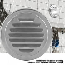 OTVIAP Ventilation Cover ,Air Vent,Stainless Steel Wall Air Vent Round Flat Grille Ducting Ventilation Cover Outlet Insect Mesh