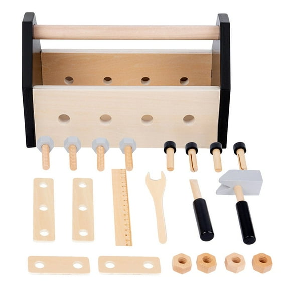 Kids Montessori Simulation Disassembly Woodworking Tool Kit Improve Imagination Ability Toy for Children Favorite Childhood Gifts