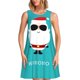 thumbnail image 1 of Disketp Cute Santa Claus para Vestido sin Mangas para Mujeres, Vestidos de Verano para Mujeres, Casual y Holgado para la Playa, 1 of 7