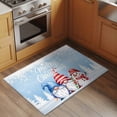 thumbnail image 2 of Rectangle Area Rugs 2 x 3 Ft, Blue Christmas Non-Slip Residential Carpet, Winter Snowman Gnomes Pine Trees Snowy Indoor Crawling Mats Runner Rugs for Living Room/Dining Room/Bedroom, 2 of 8