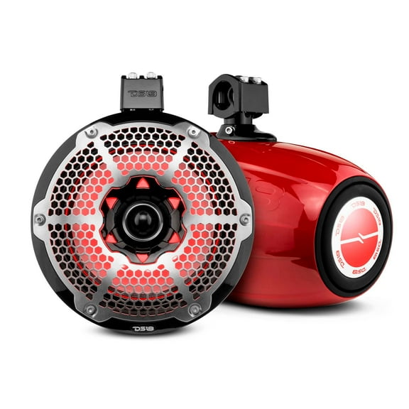 DS18 NXL-X10TPNEO/RD 10" 2-Way 900W Max 4-Ohm Marine Powersports Tower Speakers