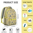 thumbnail image 6 of "Sunflower and Wildflowers Backpack for Teens - Stylish Flowers Print School Bag with Padded Laptop Compartment, Durable Waterproof College", 6 of 6