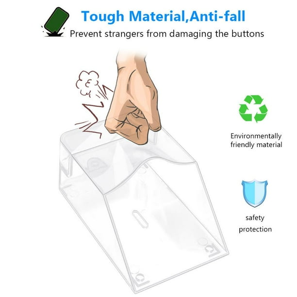Cubierta impermeable transparente para timbre inalámbrico timbre de puerta de casa