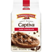 Pepperidge Farm Captiva Dark Chocolate Cookies, 8 Soft Baked Cookies, 8.6 oz. Bag