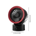 thumbnail image 3 of ChicYu USB Desktop Fan Small Powerful Adjustable Mini Table Fan Better Cool Effect Home Office Car Indoor Outdoor Cool Device Rechargeable Airflow System, 3 of 5