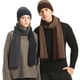 thumbnail image 5 of Conjunto de guantes de pantalla con bufanda y gorro con bloques de color para hombres y mujeres, 5 of 5