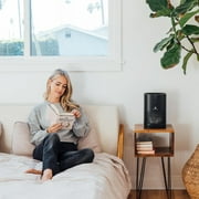 Medify Air Black MA-14 Air Purifier with HEPA Filters I Smoke Dust Odors Pet Dander I 3 in 1 with Pre-filter HEPA H13 & Activated Carbon I Removal of 0.1 to 0.3 microns I 428 Sq ft Coverage I 1-Pack