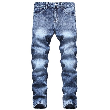 LZLER Mens Slim Jeans Distressed Fashion Straight Leg Jeans for Men