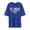 Blue, variant on Mens T-Shirt Graphic Retirement Print Crew Neck Short Sleeve Oversized Fit Tee Humorous Work Themed Casual Wear Top