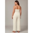 thumbnail image 2 of Avenue Women's Plus Size Knit Gauze Smocked Wide-Leg Pants, 2 of 2
