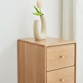 thumbnail image 5 of Solid Oak Bedside Table Storage Cabinet for Living Room - Free-Standing Corner Cabinets Storage Table, 5 of 9