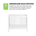 thumbnail image 6 of Oxford Baby Essential Island Mini 4-in-1 Convertible Crib with Round Spindles, White, 6 of 10