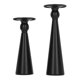 thumbnail image 3 of Black Metal Taper Candlesticks Hourglass Shape 2 Piece Candle Holders For Candle Holder Decoration ANGGREK Arte y Manualidades, 3 of 8
