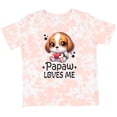 thumbnail image 3 of Inktastic Papaw Loves Me Grandchild Puppy Boys or Girls Toddler T-Shirt, 3 of 5