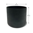 thumbnail image 5 of Acerra Cylinder Planter, 13" x 11.5"H Black, 2 Pack, 5 of 5