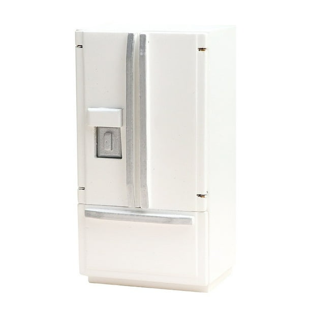 Doll House Refrigerator Wooden Mini Dolls House Refrigerator Furniture