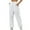 White, variant on SwiftWear Women's High-Waisted Drawstring Joggers with Zipper Pockets, Plus Size Elastic Cuff Ankle Pants Multicolor Comfortable Casual Cargo Sweatpants S-3XL