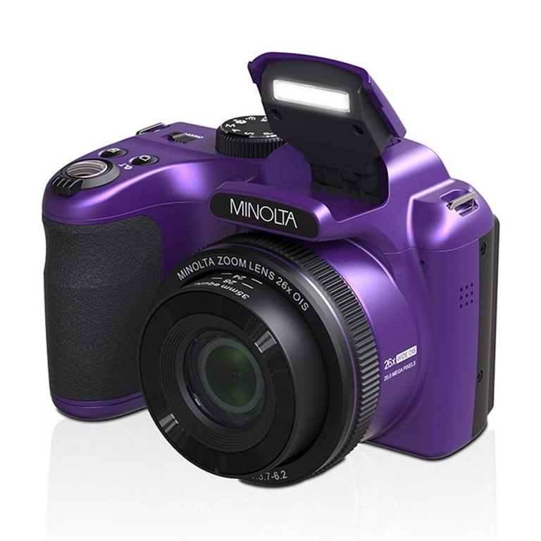 Minolta 20 Megapixels 26x Optical Zoom Digital Camera with 1080p