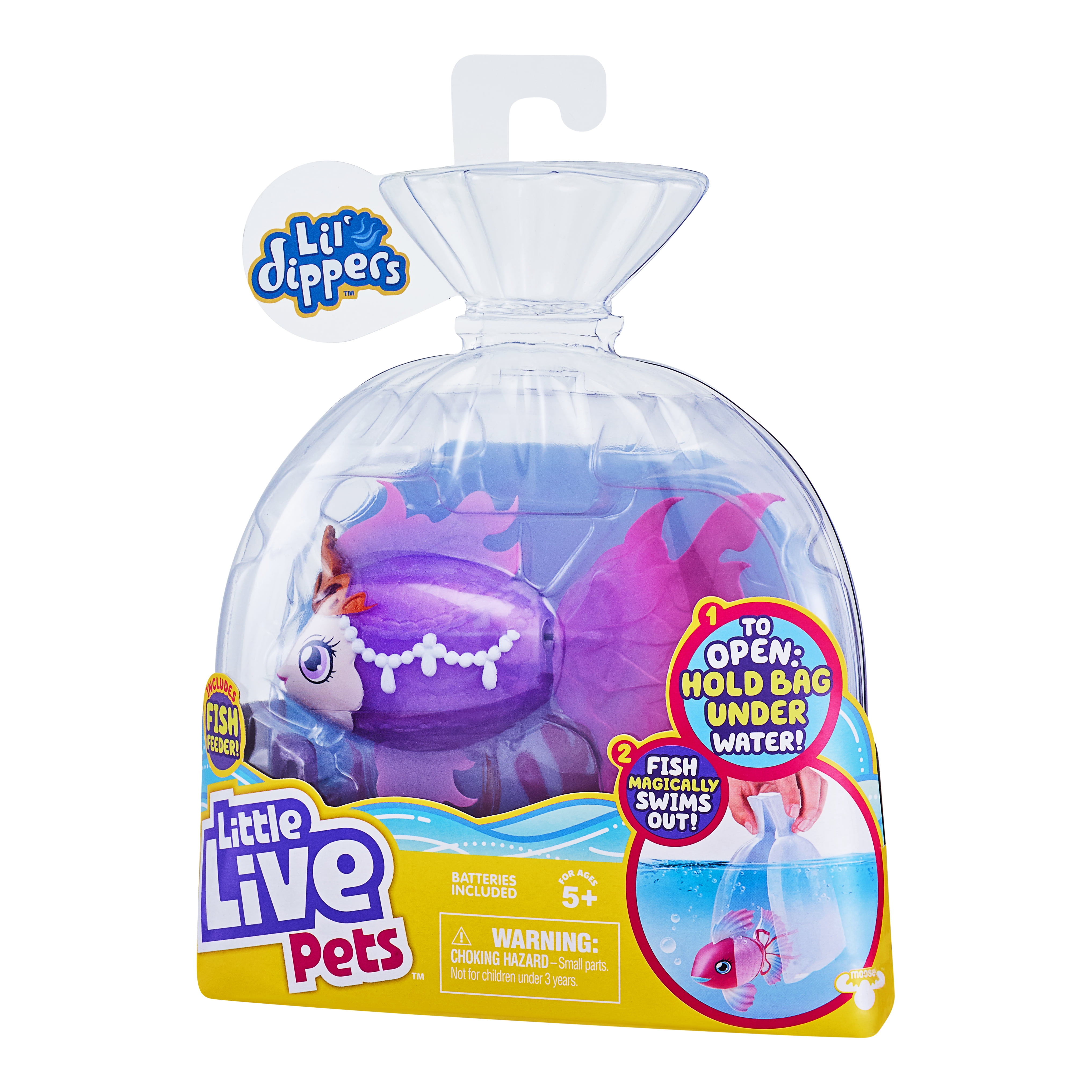 Little Live Pets Coffret Individuel Poisson Nageant Lil' Dippers Seaqueen : Achat occasion | Figurines Autre 6 ans - 8 ans Neuf, avec étiquette