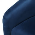 thumbnail image 3 of Alden Design Upholstered Barrel Accent Chair for Livingroom, Blue Velvet, 3 of 7