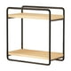 thumbnail image 2 of Estantería de pared de hierro negro, estante de pared sin perforación para almacenamiento de tazas, armario de almacenamiento de artículos varios, estantes de almacenamiento de pared para baño, estant, 2 of 6