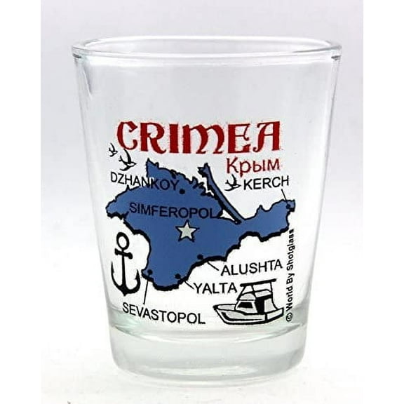 Crimea Map Ukraine Shot Glass