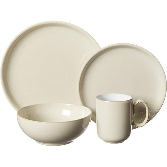 Denby Linen Coupe 4Pc Place Setting