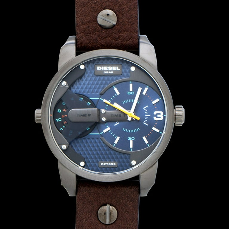 Diesel Men s DZ7339 Brown Leather Quartz Watch