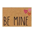 thumbnail image 2 of Be Mine Valentine's Day Doormat, Simple Black Font with Cute Mini Hearts, 24x16 Inch, Minimalist Love Proposal Decoration, Indoor Non- Welcome Rug, Sweet Porch Mat, 2 of 4