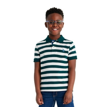 U.S. Polo Assn. Boys Stripe Jersey Polo Shirt, Sizes 4-18
