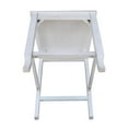 thumbnail image 5 of International Concepts Wood Seaside Counter Height Stool - Antiqued Chalk - 19.2" Seat Height, 5 of 10