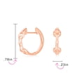 thumbnail image 4 of Bling Jewelry Womens Western Equestrian Horse Bit Hoop Earrings Rose Gold Plated .925 Sterling Silver, 4 of 4