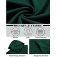 thumbnail image 2 of Sleepdown Men’s Pull Over Hoodie, Midweight Fleece Hoodies for Men, Hooded Sweatshirt for Men – Forest Green, Large, 2 of 5