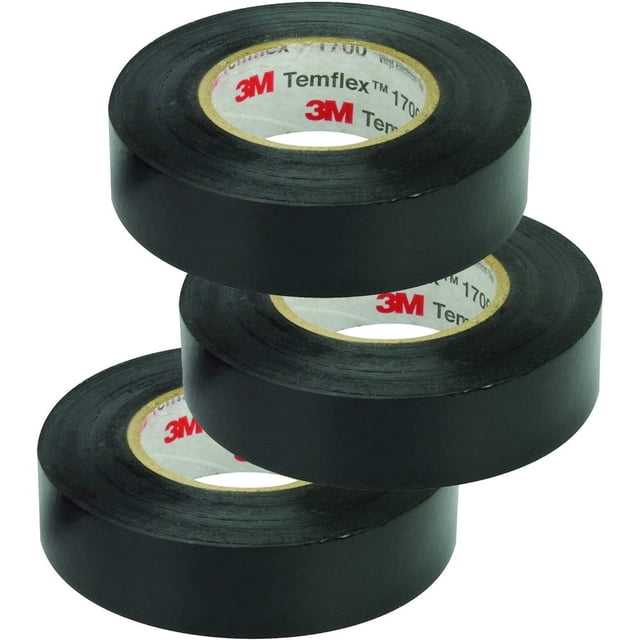 Cinta aislante 3M Temflex 1700 19 mm x 18 m negra (3 rollos)