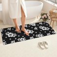 thumbnail image 4 of Pioneer Flower Floral Print Pattern Bathroom Rugs Mat, Non Slip Microfiber Bathroom Rug with Rubber Backing, Soft Mats for Bathroom Floor Tub Shower, 24"x60", 4 of 5