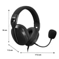 thumbnail image 4 of Audífonos Gamer On Ear Basher BASH-4204BK Micrófono Ajustable Negro, 4 of 6