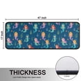 thumbnail image 5 of Kitchen Rugs Sets Of 2,Dark Blue Princess Mermaid Sea Pattern Anti Fatigue Kitchen Mat Rugs Non Slip Washable,Decorative Kitchen Floor Mats for Kitchen,Sink,Laundry,17"x47"+17"x47", 5 of 5