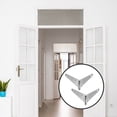 thumbnail image 3 of HINTRMENT 2Pcs Metal Gate Hinges Silver Heavy Duty Use for Garage and Closet, 3 of 6