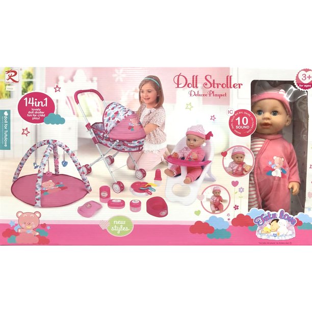 Tutu Love Doll Stroller Deluxe Playset