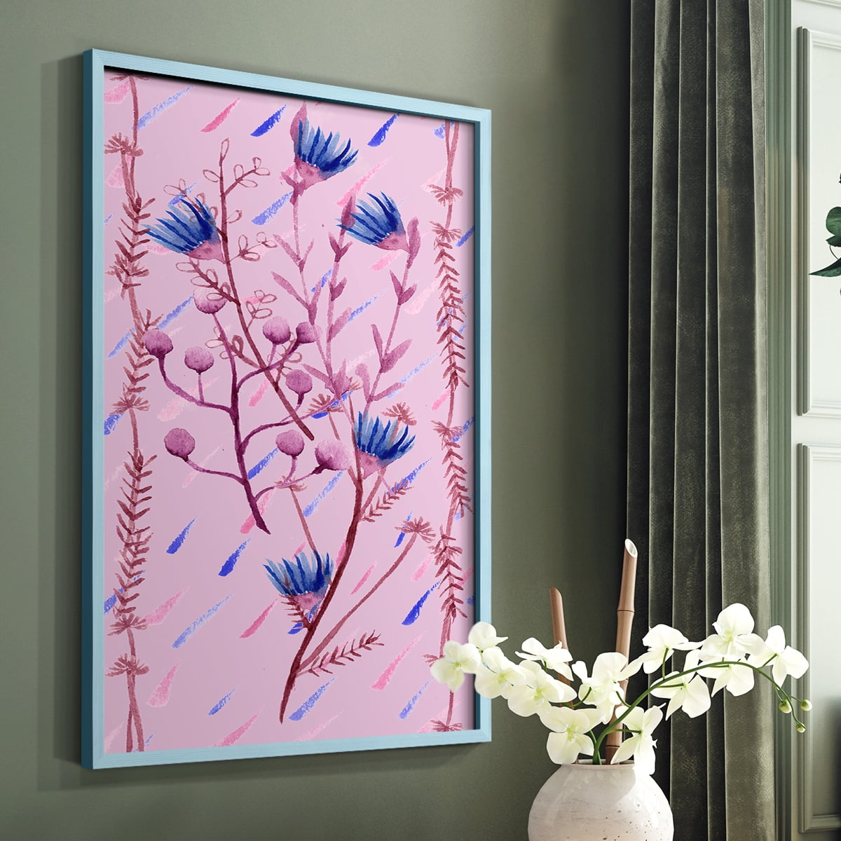 XO Collection B Framed Print - Solid Wood in Single Picture Frame Solid Wood 2 Framed Print