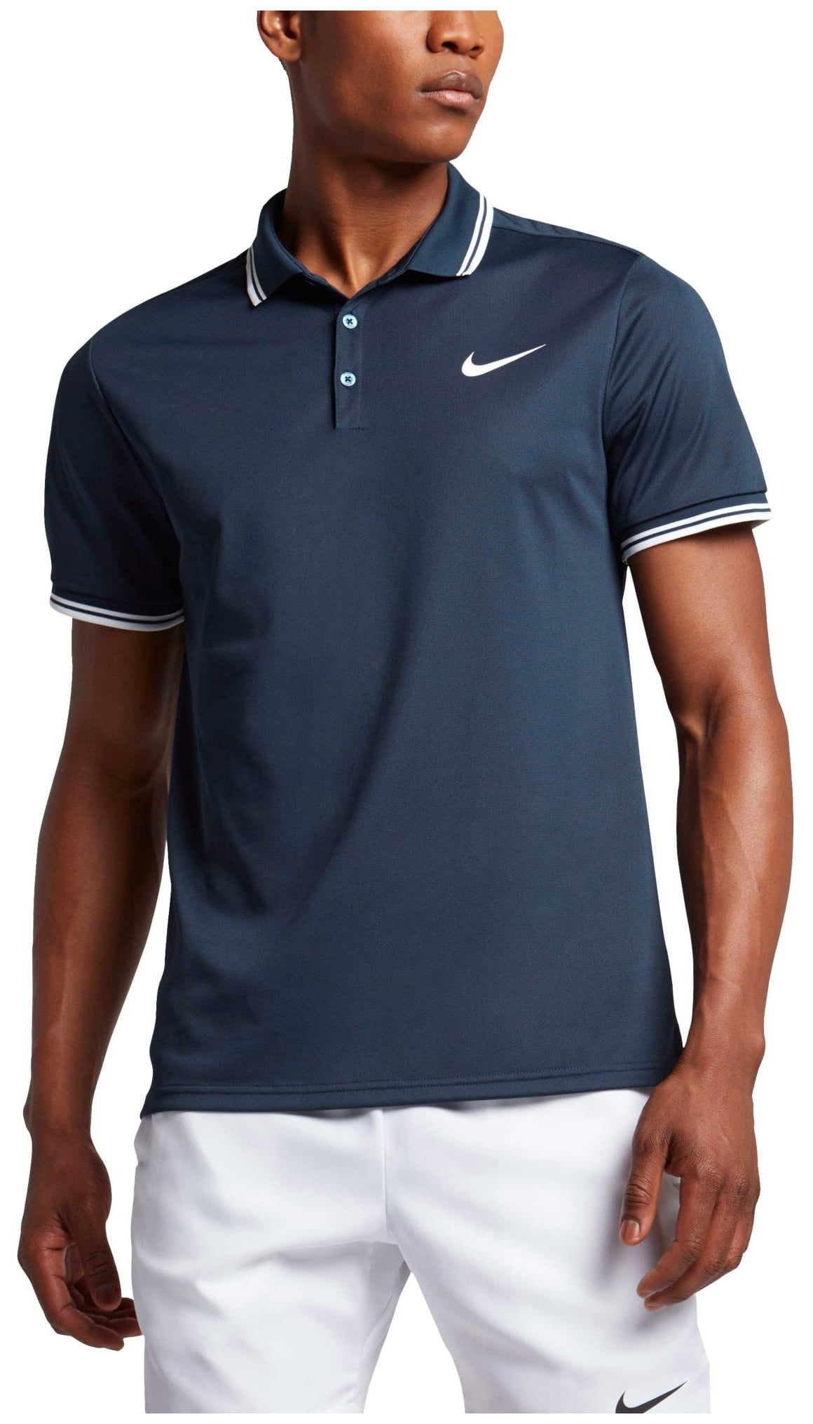 nike men's court pique tennis polo 