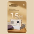 thumbnail image 4 of Radio FM Portátil Recargable Pequeño Altavoz Bluetooth Inalámbrico Sonido Estéreo Envolvente USB Radios Vintage Verde, 4 of 5