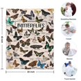 thumbnail image 4 of Butterfly Species Chart Blanket,Comfortable Soft Flannel Throw Blanket,All Season,Warm Lightweight Blankets for Sofa Bed Couch Living Room Chair,30"x40", 4 of 4