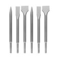 thumbnail image 2 of 6 Pcs SDS Plus Chisel Set, 40Cr Steel Concrete Drill Bit Set, Rotary Hammer Bits Chisel Set Including Point Chisel, 20mm / 40mm Flat Chisel, 2 of 7