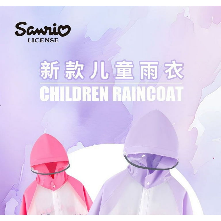 Kuromi Sanrio Raincoat Girl Heart Kawaii Anime Pochacco Kuromi Sanrio Raincoat Girl Heart Kawaii Anime Pochacco