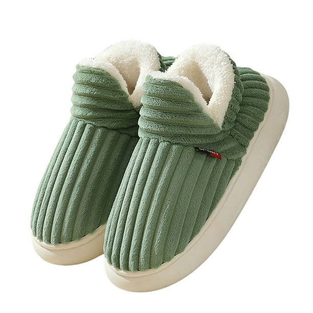 Minnieouse Pantuflas cómodas y elegantes antideslizantes de Pluffi para hombres y mujeres Pantuflas cómodas de Pluffi Acogedoras Calzado verde 5.5/6.5 Reino Unido