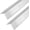 Stainless Steel, variant on 10 Pieces 1-1/8 x 48Inch Wall Corner Protector Guards, Plastic Walls Edge Protector for Walls, Cabinet, Door Frame Protection,, Adhesive Tape Not Included