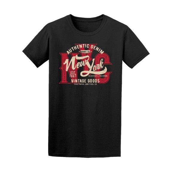 Vintage New York Denim Men's Tee - Image by Shutterstock